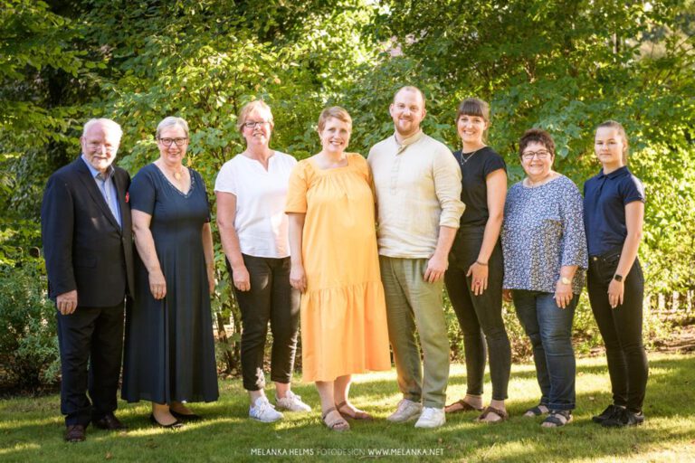 Team Dahms (v.l.v.r.): 
Karl-Heinz und Susanne Kleimann, Anja Bürger, Eefke Jehlicka-Kleimann, Sören Jehlicka, Juliane Taggeselle, Hanna Görlitz und Maya Renner.