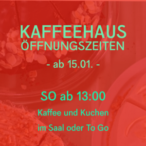 Öffnungszeiten Gastro Januar